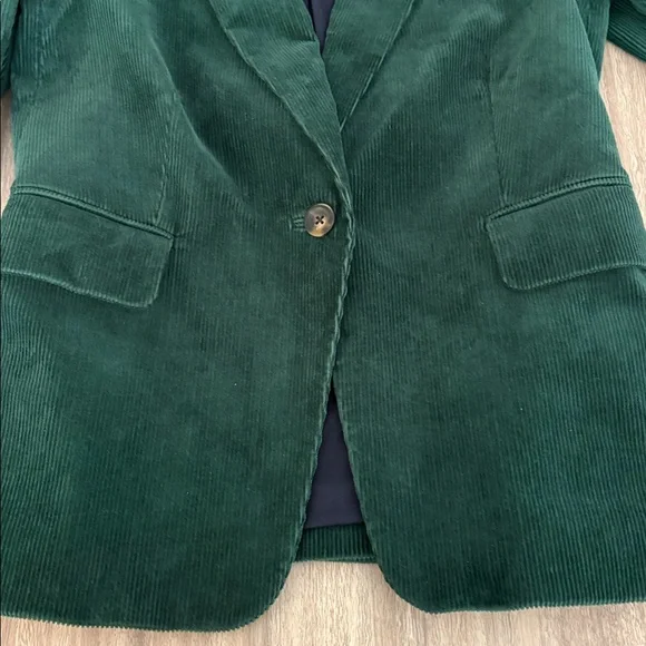 Boden Corduroy Dark Green Blazer Size 4 Women’s #U0062 - Picture 4 of 9